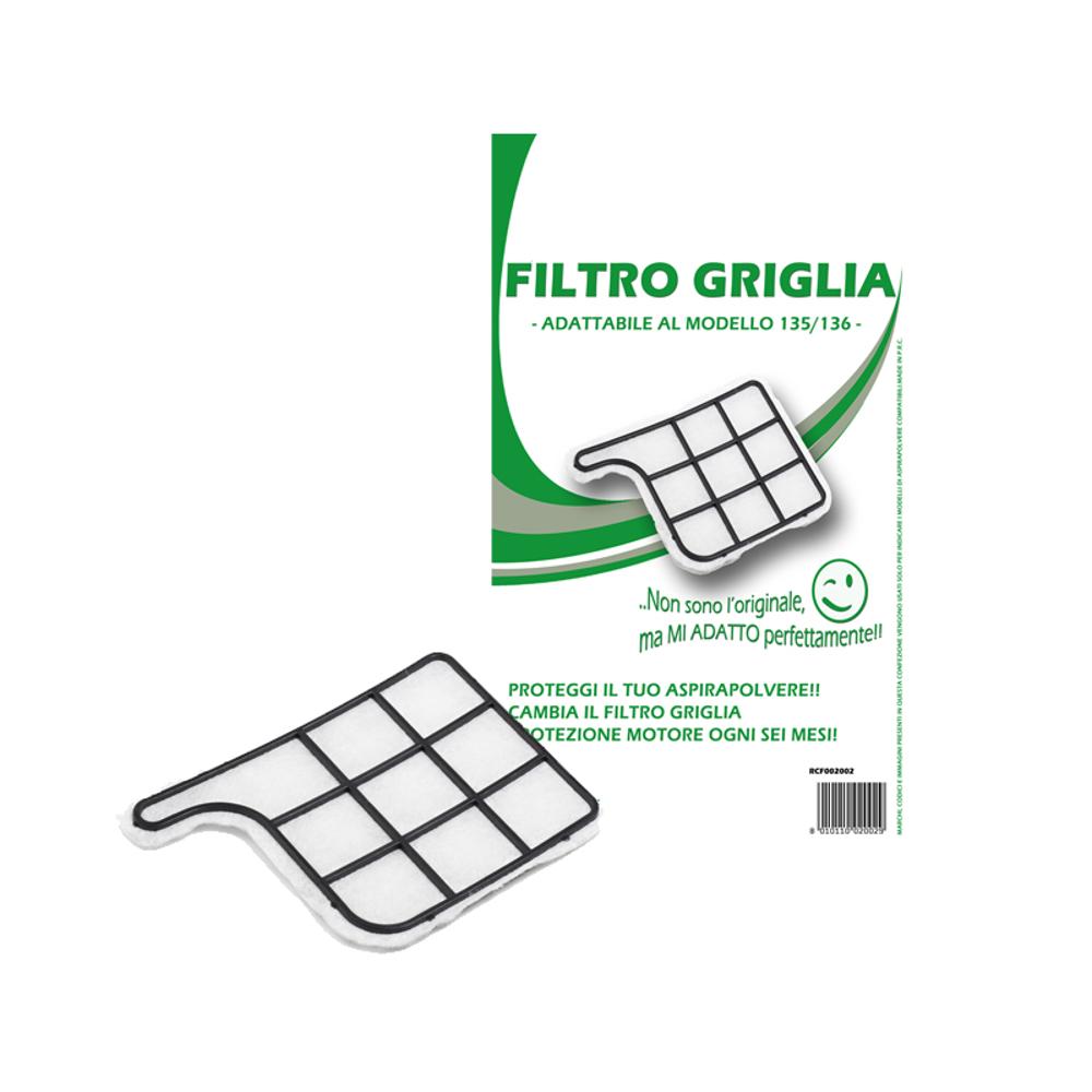 Filtro Griglia Protezione Motore Compatibile per Folletto VK 135 e VK 136 -  Ricambi Fast